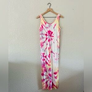 Young Fabulous & Broke Tula Column Dress in Pink Anemone NWOT